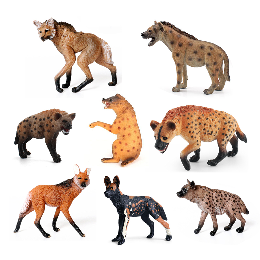 Kids Home Education - Hyène de faune en plastique réaliste,