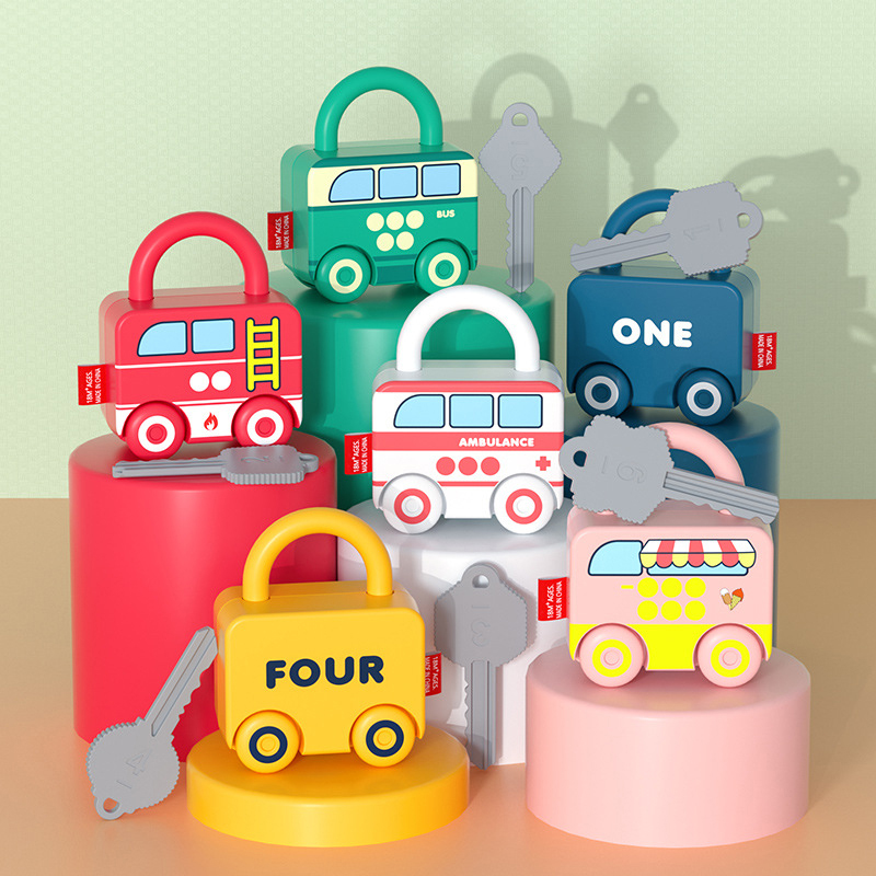 Kids Educational Game 3 - Serrure d'apprentissage pour bébé avec clé,