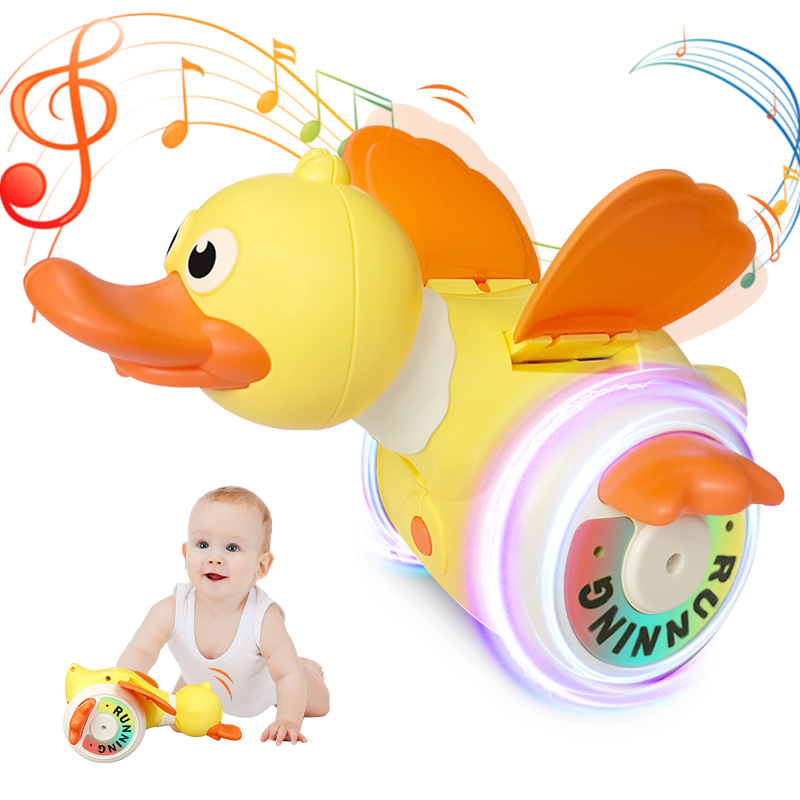 Kids Education Music - Canard rotatif électrique pour enfant, simulation