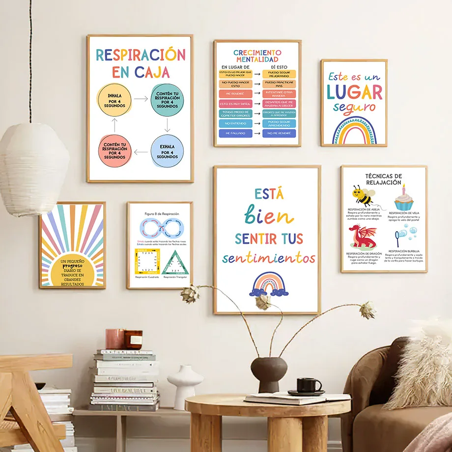 Toile d'art mural avec devise  - Kids No Education avis et prix