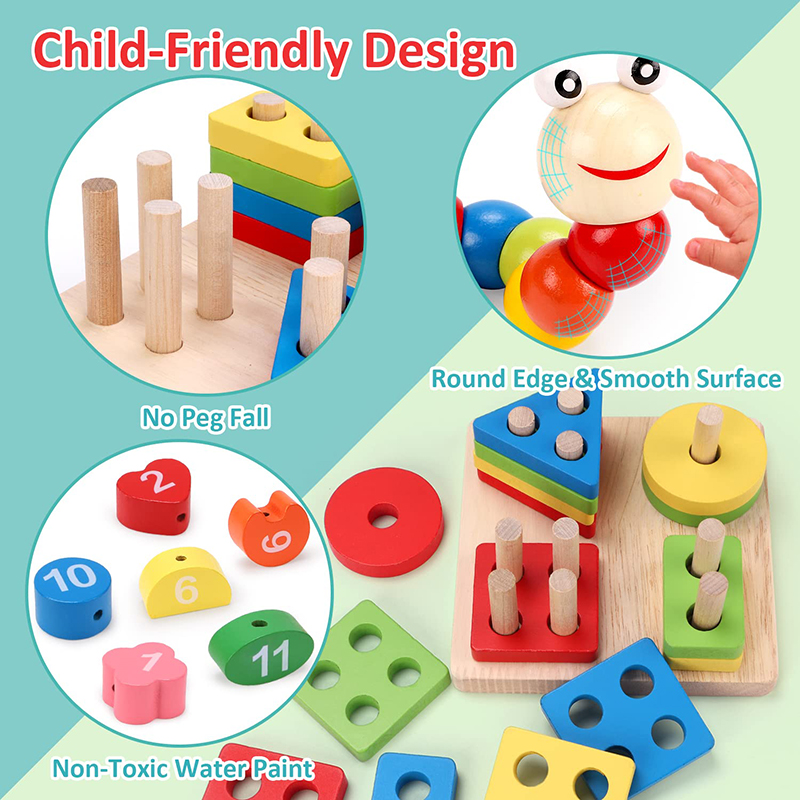 Jouets en bois Montessori pour - Kids Educational Game 3 avis et prix