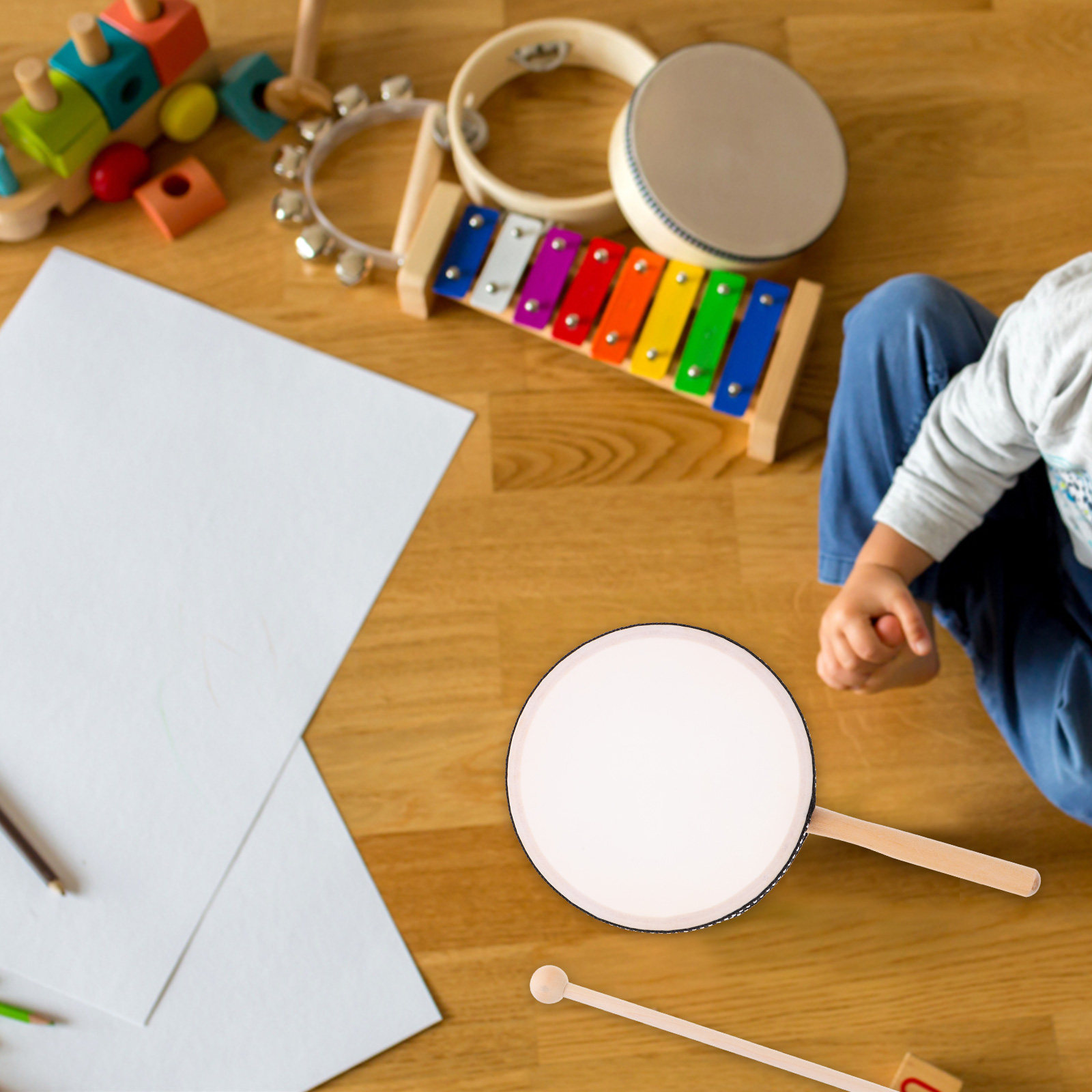 1 ensemble de tambours à main, - Kids Education Music avis et prix