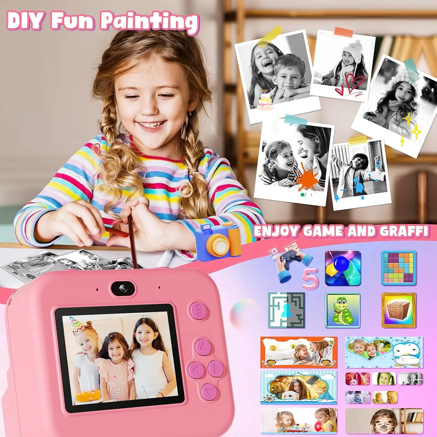 NewInstant caméra d'impression - Kids Physical Education Videos avis et prix