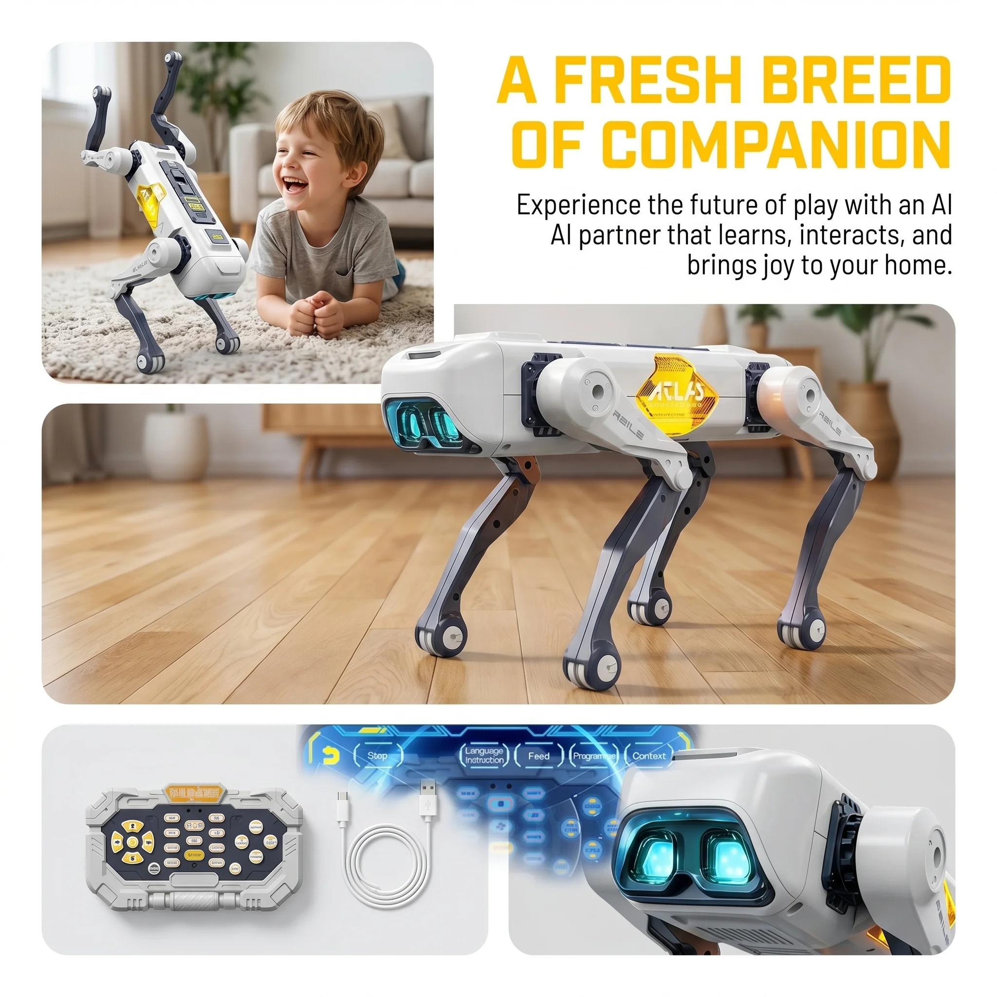 Robot chien intelligent IA, co - Kids Home Education avis et prix